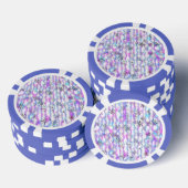 Träumerisches Sternenexplosions-Wellenmuster Pokerchips (Stapel)