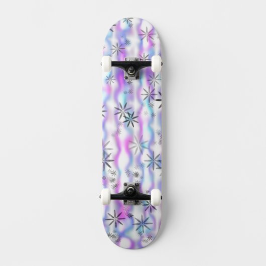 Träumerisches Sternenexplosions-Wellenmuster Skateboard (Vorderseite)
