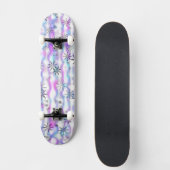Träumerisches Sternenexplosions-Wellenmuster Skateboard (Vorderseite)