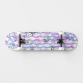 Träumerisches Sternenexplosions-Wellenmuster Skateboard (Horizontal)