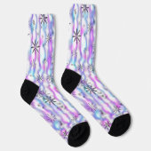 Träumerisches Sternenexplosions-Wellenmuster Socken (Rechts)