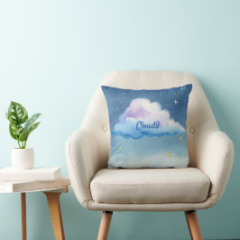 Träumerisches Wasserfarben-Cloud9-Wurfkissen Kissen