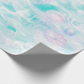 Träumerisches Wasserfarben-Quallen-Ozean-Muster (5 Geschenkpapier (Ecke)