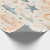 Träumeschiffe & Sterne Geschenkpapier (Ecke)