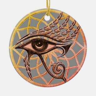 Traumfänger-Auge von Horus Keramikornament
