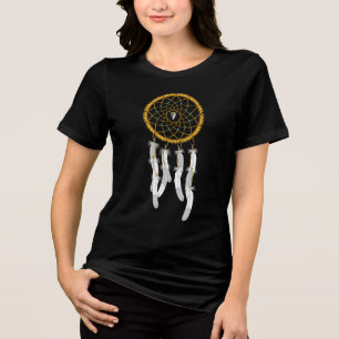 Traumfänger--Blau Türkis Tri-Blend Shirt