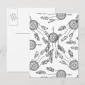 Traumfänger-Design Postkarte (Vorne/Hinten)