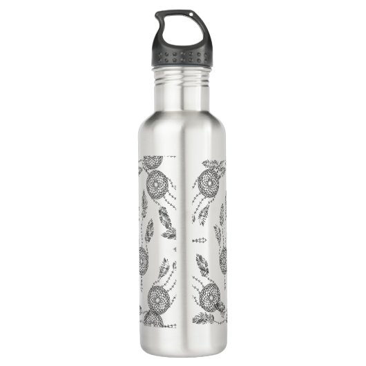 Traumfänger-Entwurf Edelstahlflasche (Rückseite)