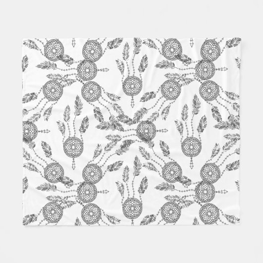 Traumfänger-Entwurf Fleecedecke (Vorderseite (Horizontal))