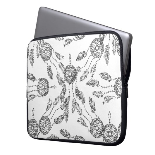 Traumfänger-Entwurf Laptopschutzhülle (Vorderseite Links)