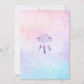 Traumfänger-Geburtstags-Einladung Einladung (Rückseite)