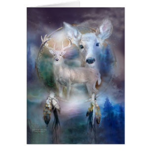 Traumfänger - Geist der weißen Rotwild ArtCard