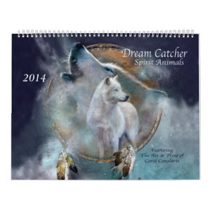 Traumfänger-Geist-Tier-Kunst-Kalender 2014 Kalender