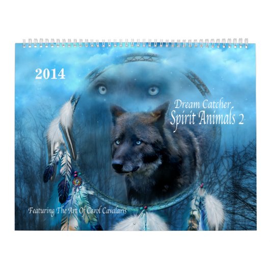 Traumfänger-Geist-Tier-Kunst-Kalender 2014 Kalender (Titelbild)