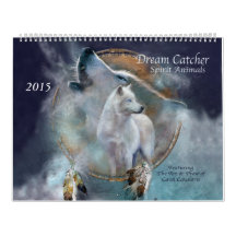 Traumfänger-Geist-Tierkunst-Kalender 2015