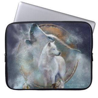 Traumfänger - Geist-Wolf-Laptop-Hülse Laptopschutzhülle