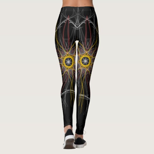 Traumfänger inspiriert abstrakte Leggings (Rückseite)