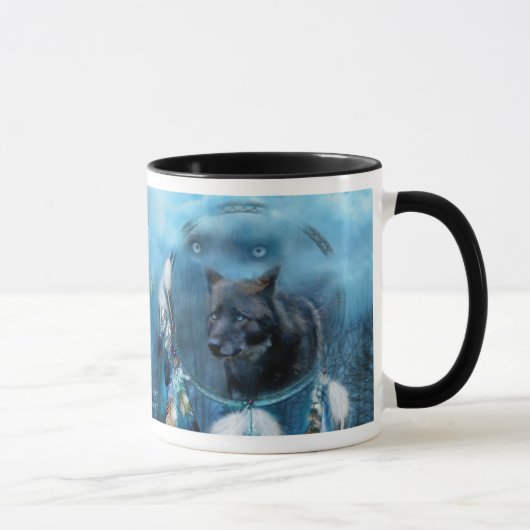Traumfänger - Mitternachtsgeist-Tasse Tasse (Rechts)