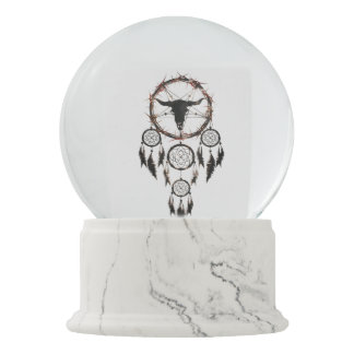 Traumfänger-Pentagramm Schneekugel