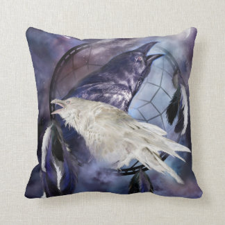 Traumfänger - Raben-Geist-Kunst-Designer-Kissen Kissen