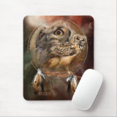 Traumfänger-Reihe - Geist der Eulen Mousepad (Mit Mouse)