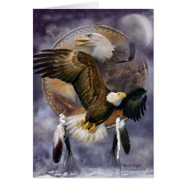 Traumfänger-Reihe - Geist Eagle ArtCard (Vorne)