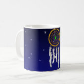 Traumfänger--Smaragd Kaffeetasse (Vorderseite Links)