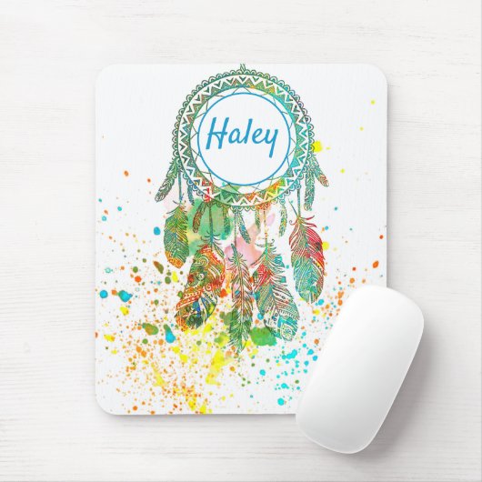 Traumfänger-Splatter personalisiert Mousepad (Mit Mouse)