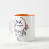 Traumfänger-Tasse Zweifarbige Tasse (Vorderseite Links)