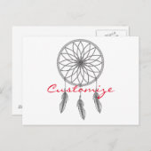 Traumfänger Thunder_Cove Postkarte (Vorne/Hinten)