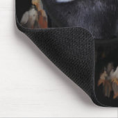 Traumfänger und blauer mit Augen Husky Mousepad (Ecke)