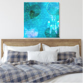 Traumfänger und Herz Leinwanddruck (Insitu (Schlafzimmer))