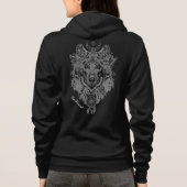 Traumfänger und Wolf Hoodie (Rückseite)