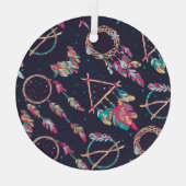 Traumfänger: Vintages, nahtloses Muster. Ornament Aus Glas (Rückseite)