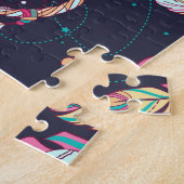 Traumfänger: Vintages, nahtloses Muster. Puzzle (Seite)