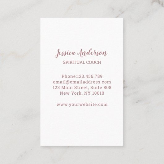 Traumfänger Visitenkarte (Rückseite)