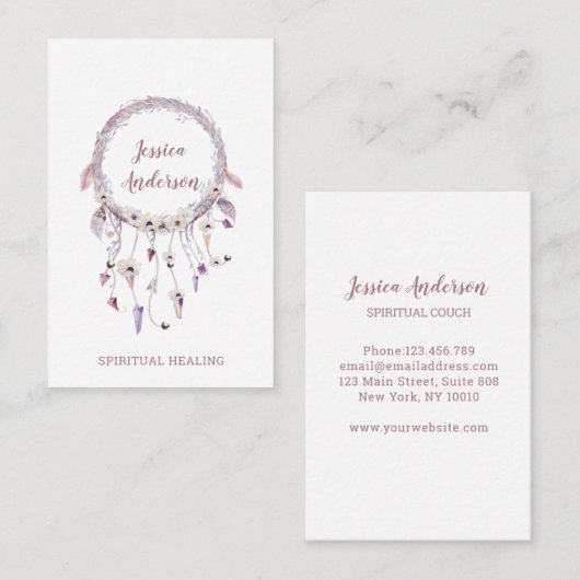 Traumfänger Visitenkarte (Vorne/Hinten)