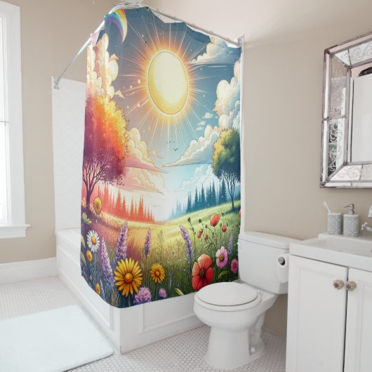 Traumfeld Duschvorhang (Beispiel)