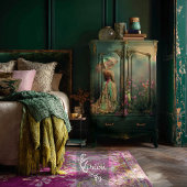 Traumfeld, Portrait & Parasol, Smaragdgrün Seidenpapier