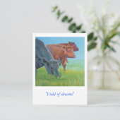 Traumfeld Postkarte (Stehend Vorderseite)