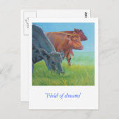 Traumfeld Postkarte (Vorne/Hinten)