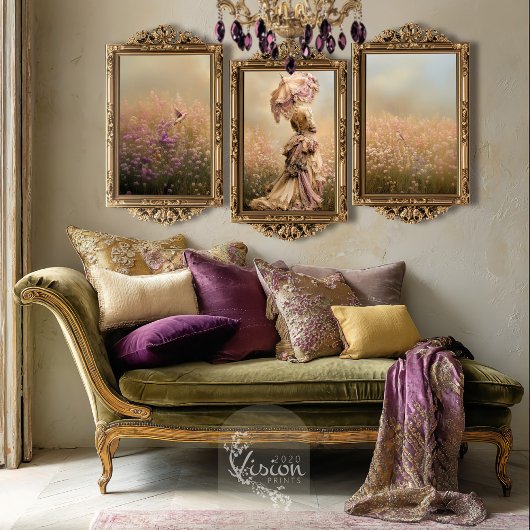 Traumfeld, Vogelfliegen, trostiger Pflaumen Seidenpapier