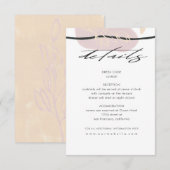 Traumfelder | Guest Information Card Begleitkarte (Vorne/Hinten)