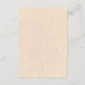 Traumfelder | Guest Information Card Begleitkarte (Rückseite)