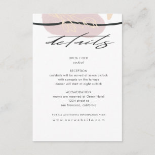 Traumfelder   Guest Information Card Begleitkarte