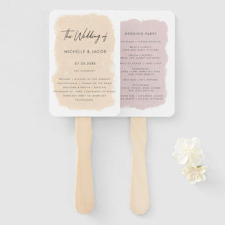 Traumfelder | Hochzeitsprogramm Hand Fan Fächer