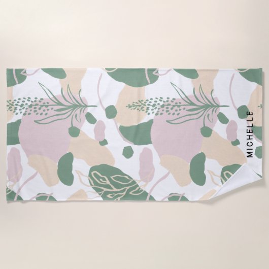 Traumfelder | Monogram Beach Handtuch (Vorderseite)