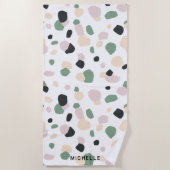 Traumfelder | Monogram Beach Handtuch (Vorderseite)