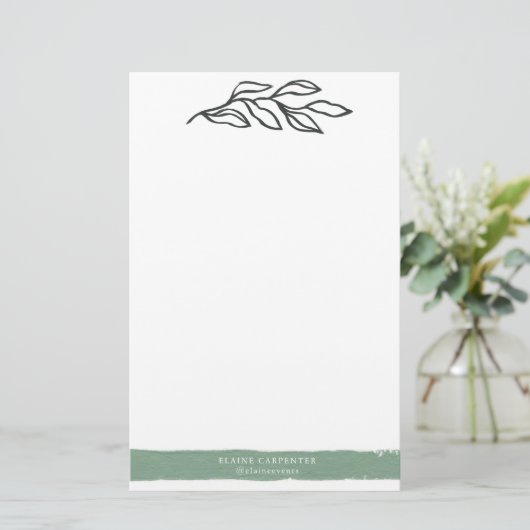 Traumfelder | Personalisiertes Papier (Stehend Vorderseite)