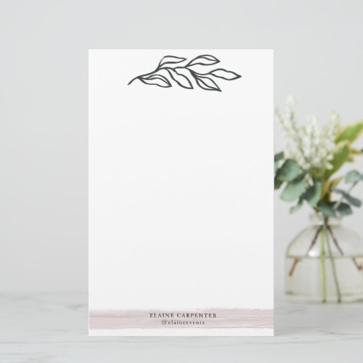 Traumfelder | Personalisiertes Papier (Stehend Vorderseite)